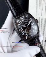 Perfect Replica Franck Muller Black Croco Cintree Curvex Watch 40mm
